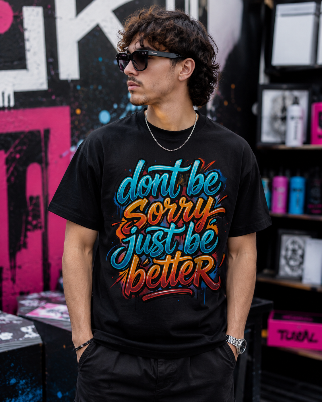 DON’T BE SORRY—JUST BE BETTER STREET-ART TEE