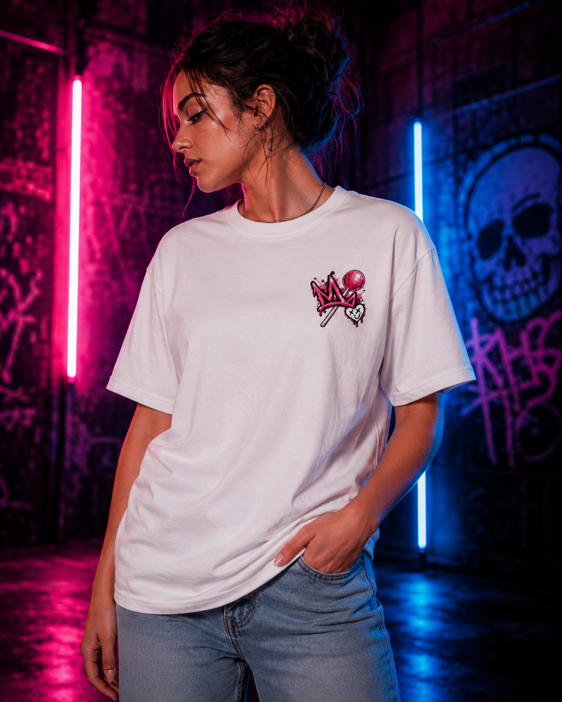 Sugar Rush Two-Sided Graphic T-Shirt